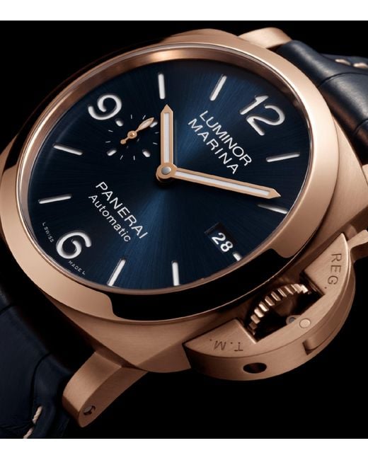 Panerai Blue Goldtech Luminor Marina Watch for men