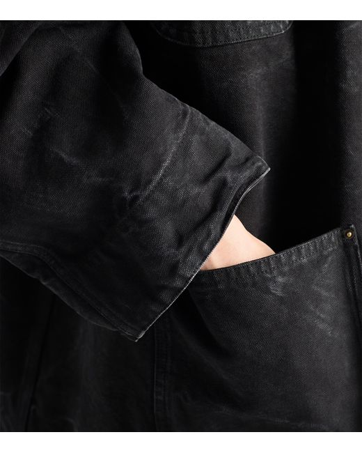 Prada Black Canvas Oversized Jacket