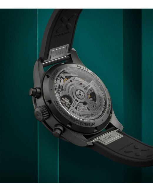 Iwc Black X Mercedes-Amg Petronas Ceratanium Pilot's Performance Chronograph Watch for men