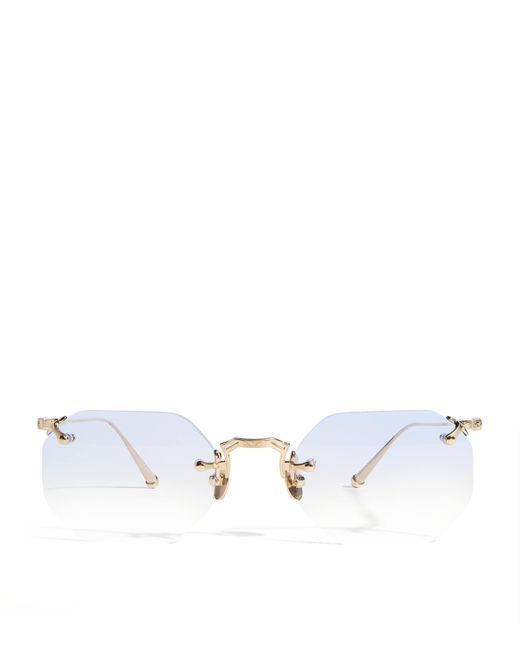 Matsuda Metallic Titanium M3086 Octagonal Sunglasses for men
