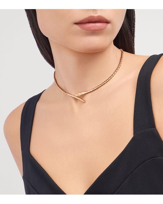 BVLGARI Metallic Serpenti Viper Necklace
