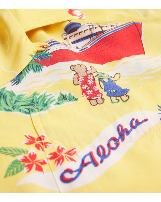 Polo Ralph Lauren Yellow Scenic Print Cuban Shirt for men