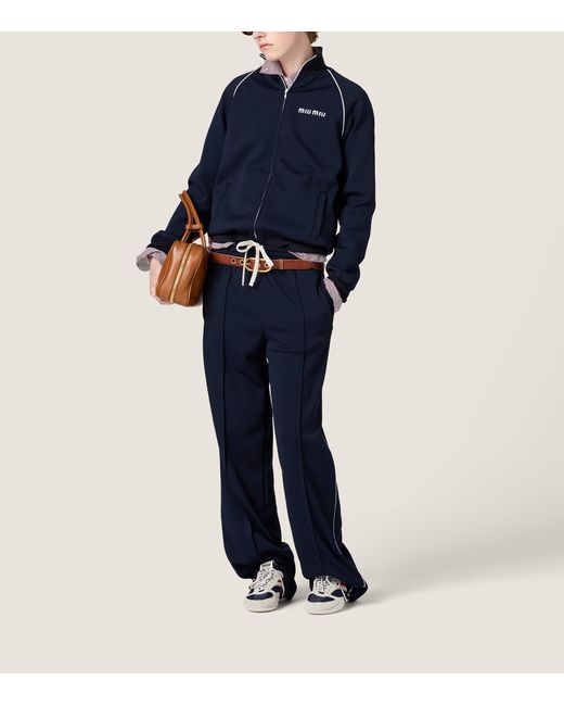 Miu Miu Blue Technical Jacket