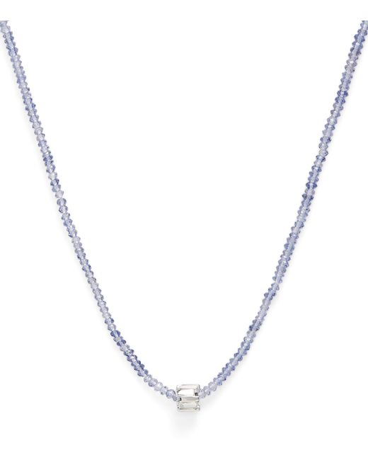Suzanne Kalan Metallic And Iolite Infinite Beaded Necklace