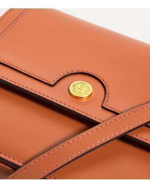 Harrods Brown Leather Camera Bag