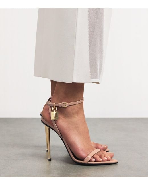 Tom Ford Multicolor Leather Padlock Sandals 105
