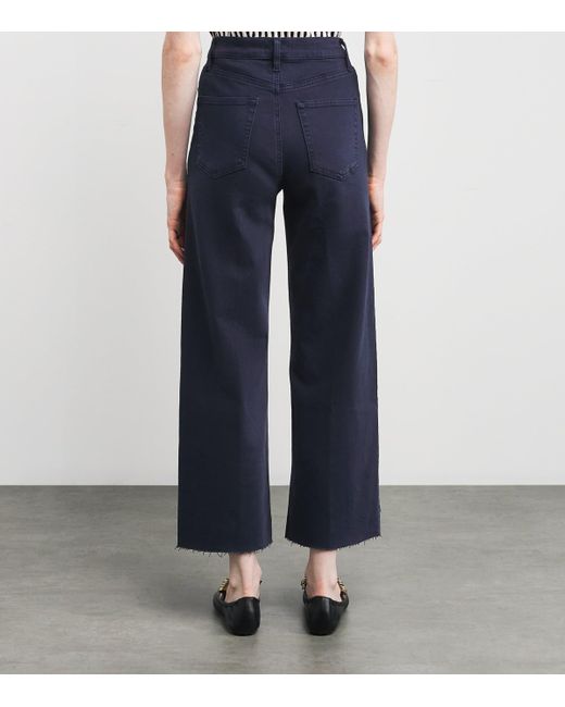FRAME Blue The Anchor Wide-Leg Jeans