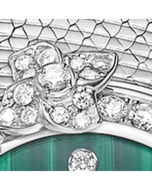 Chaumet Green Stainless Steel And Diamond Hortensia Watch