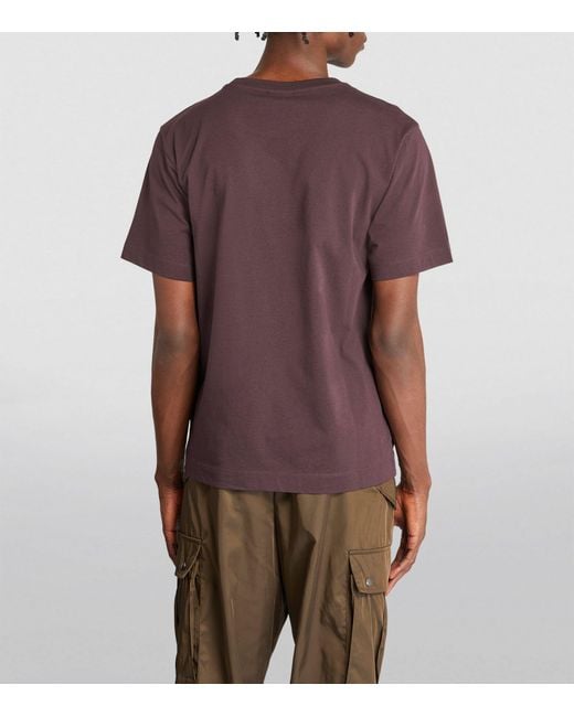 Dries Van Noten Purple Cotton Crew-neck T-shirt for men