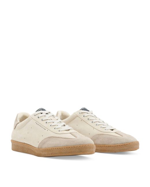 AllSaints White Suede Leo Low-top Sneakers for men