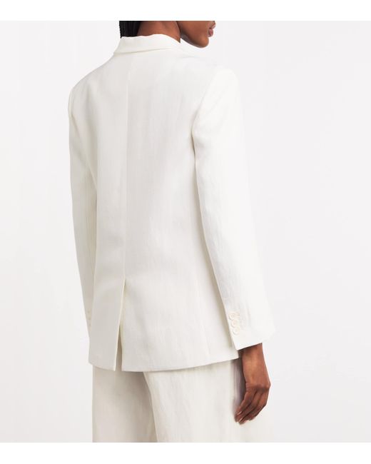 Maje White Single-Breasted Blazer