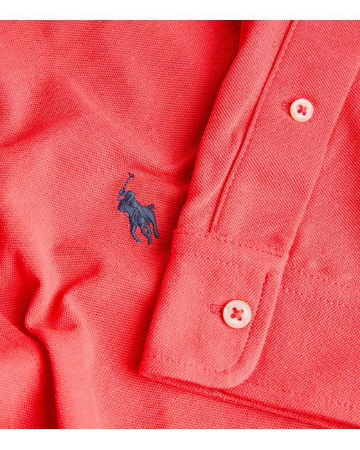 Featherweight cotton mesh shop polo