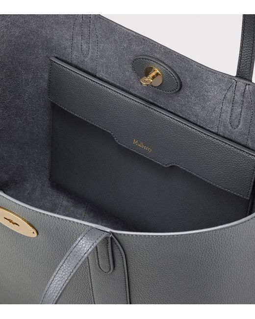 Mulberry Gray Small Leather Bayswater Tote Bag