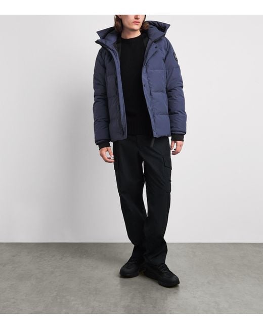 Canada Goose Blue Wyndham Parka Jacket for men