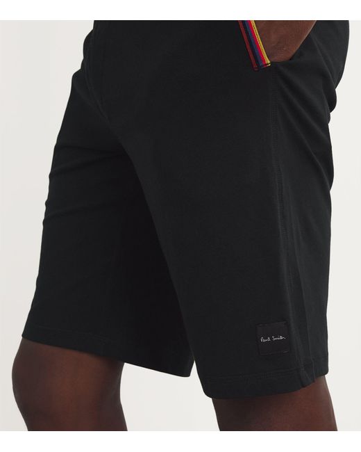Paul Smith Black Jersey Lounge Shorts for men