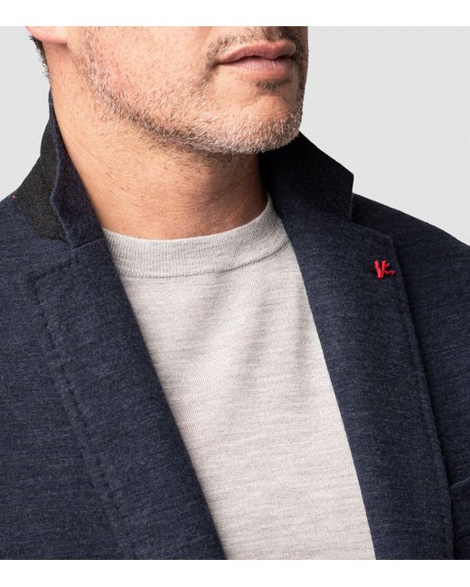 Isaia Blue Capri Sports Jacket Blazer for men
