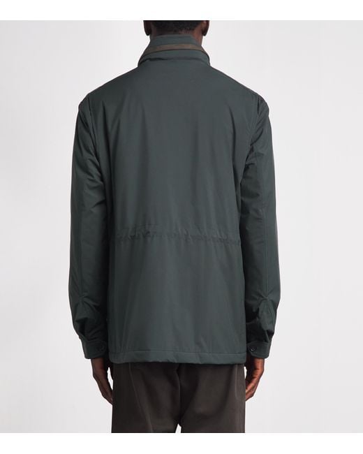 N.Peal Cashmere Gray Hampton Field Jacket for men