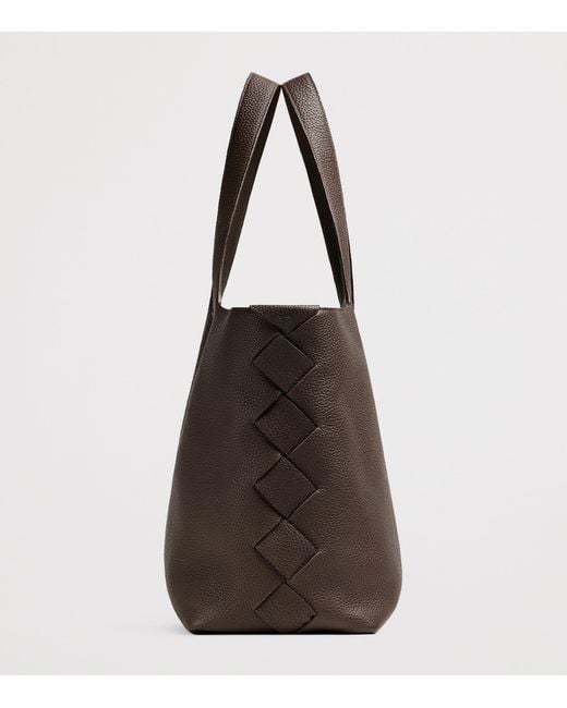 Bottega Veneta Brown Large Leather Diago Tote Bag for men
