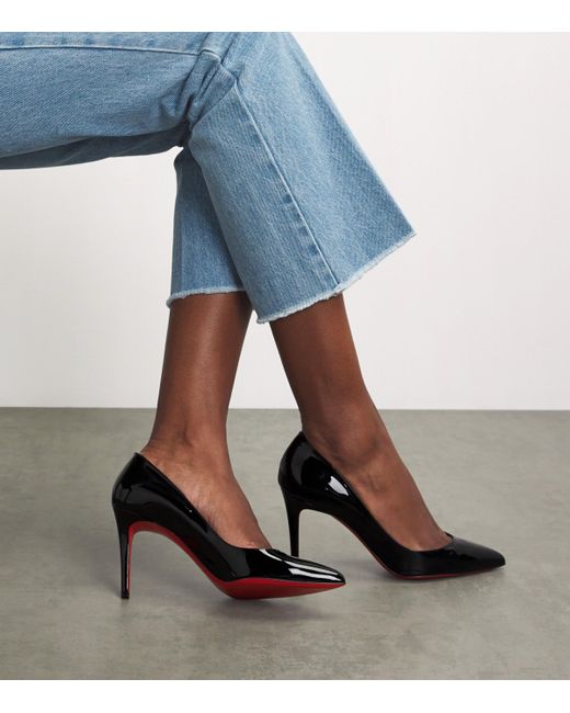 Christian Louboutin Black Pigalle Patent Pumps 85