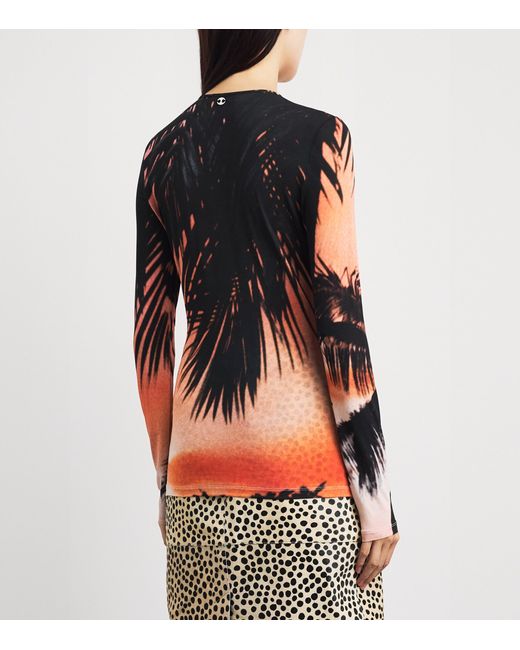 Rabanne Pink Long-Sleeve Thunderstorm T-Shirt
