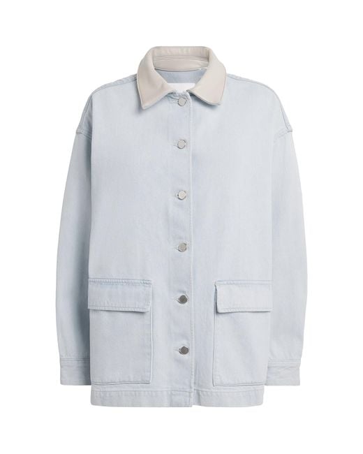 Agolde Blue X Maria Mcmanus Oversized Field Jacket