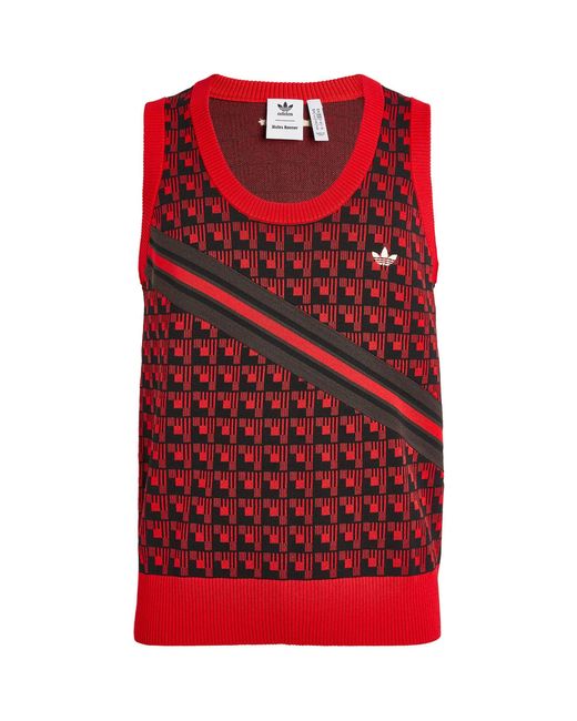 Adidas Red X Wales Bonner Sweater Vest for men