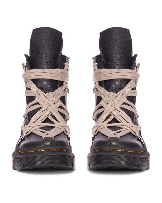 Rick Owens X Dr. Martens 1460 Dmxl Mega Lace Boots in Brown for