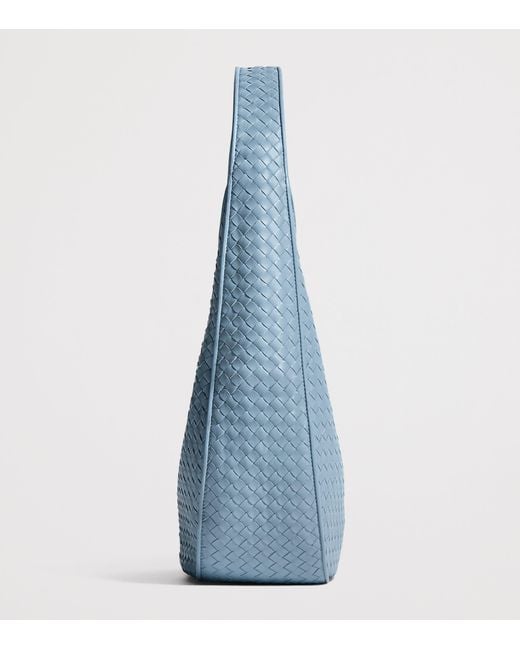 Bottega Veneta Blue Small Leather Ovetto Shoulder Bag