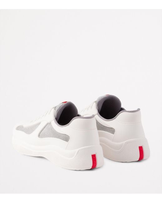 Prada White Rubber America's Cup Sneakers for men