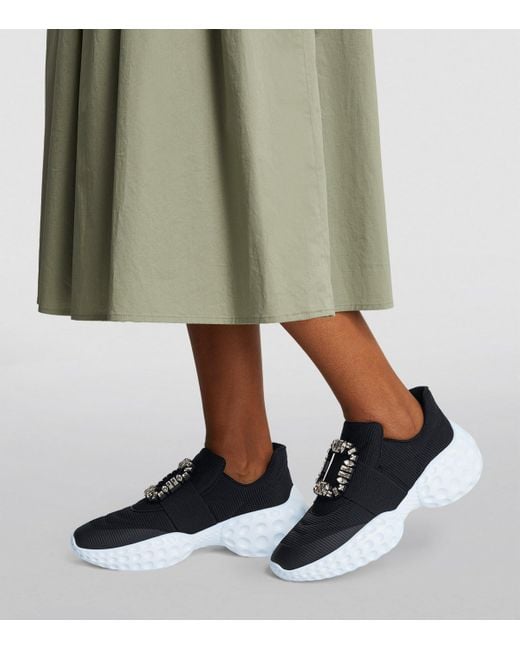 Roger Vivier Black Viv' Run Moonlight Sneakers