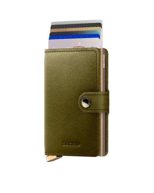 Secrid Green Leather Dusk Miniwallet