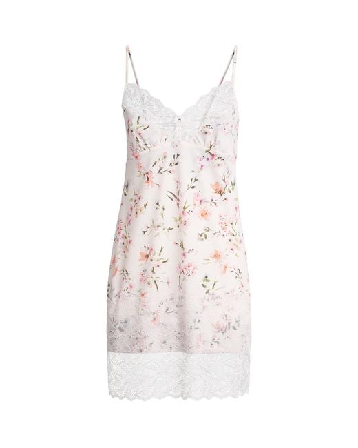 Fantasie White Lace-Trim Lucia Chemise