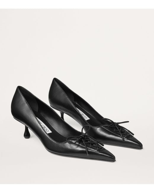Jimmy Choo Black Scarlett 50 Leather Pumps