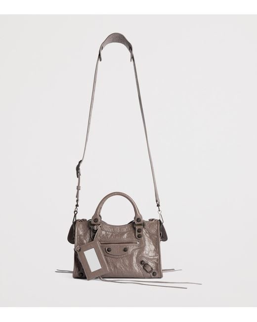 Balenciaga Pink Mini Leather Le City Top-Handle Bag