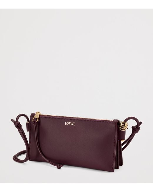 Loewe Purple Leather Joya Pouch