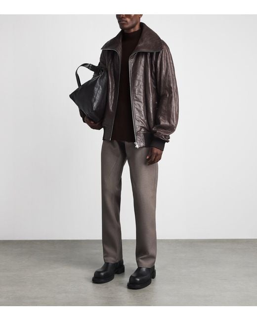 Rick Owens Black Virgin Wool Lupetto Sweater for men
