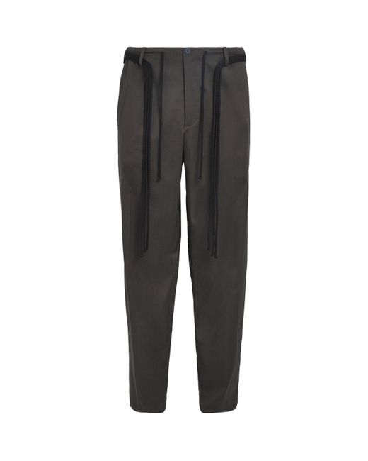 Craig Green Gray Wool-Blend Worker Trousers for men
