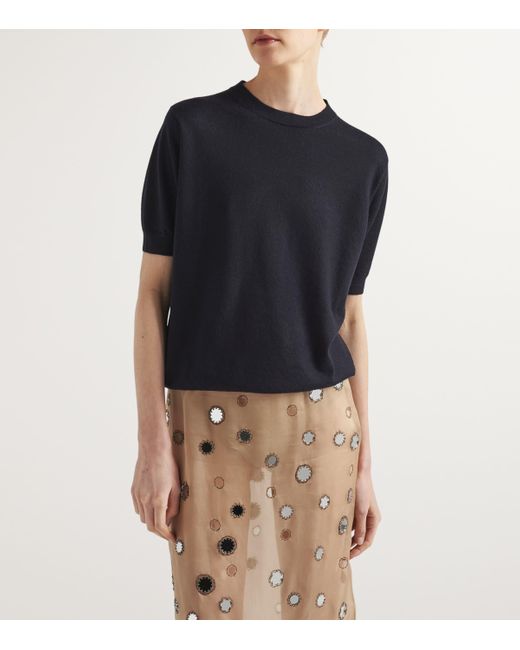 Prada Black Cashmere Crew-Neck Sweater