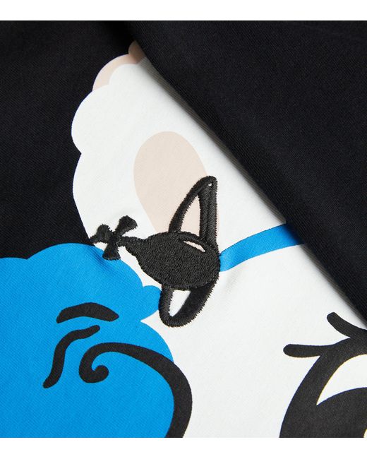 Vivienne Westwood Black Cotton Graphic T-shirt for men