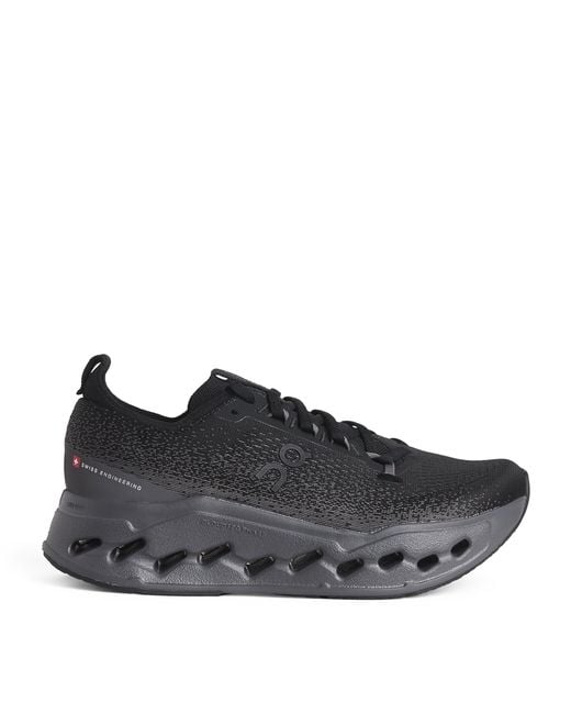 On Shoes Black Cloudsurfer Max Trainers