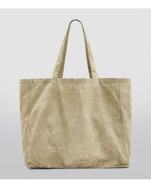 AllSaints Natural Large Cotton Tierra Tote Bag for men