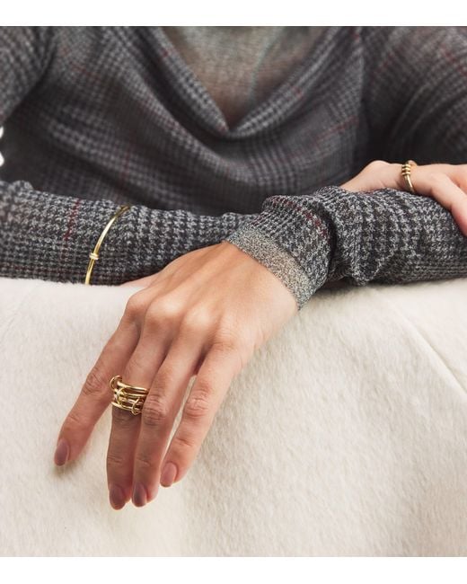 Spinelli Kilcollin Metallic And Diamond Kira Ring