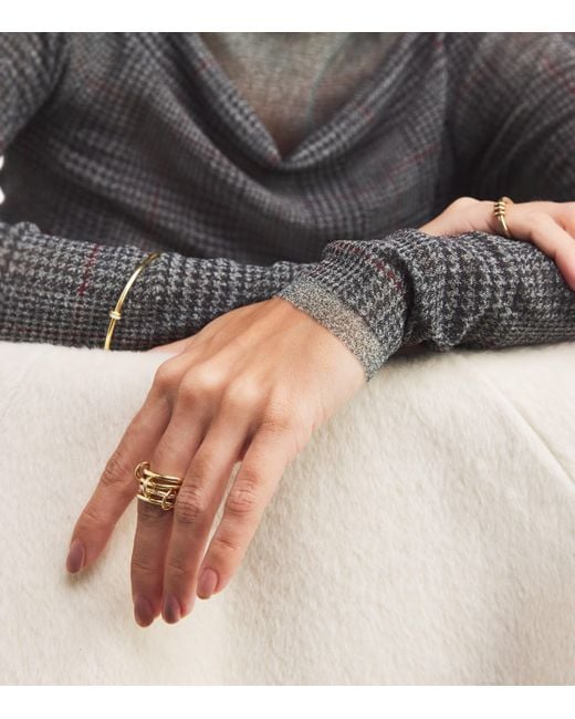 Spinelli Kilcollin Metallic And Diamond Kira Ring