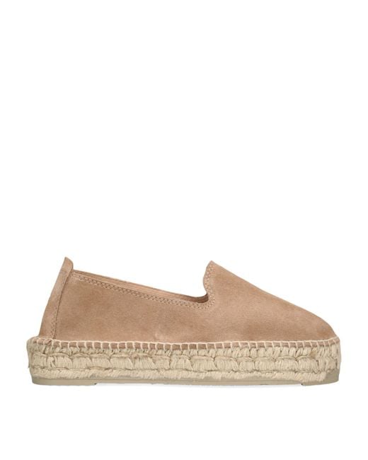Manebí Natural Suede Hamptons Espadrilles 40