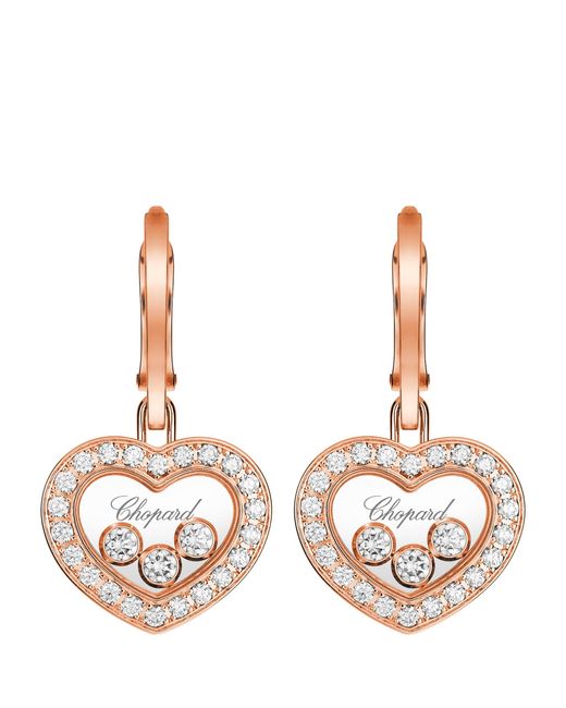Chopard Multicolor And Diamond Happy Diamonds Earrings
