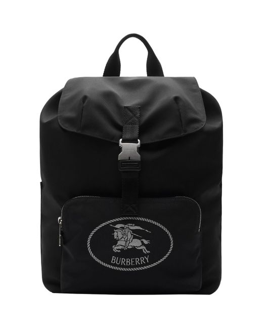 Burberry Black Orkney Flap Backpack for men