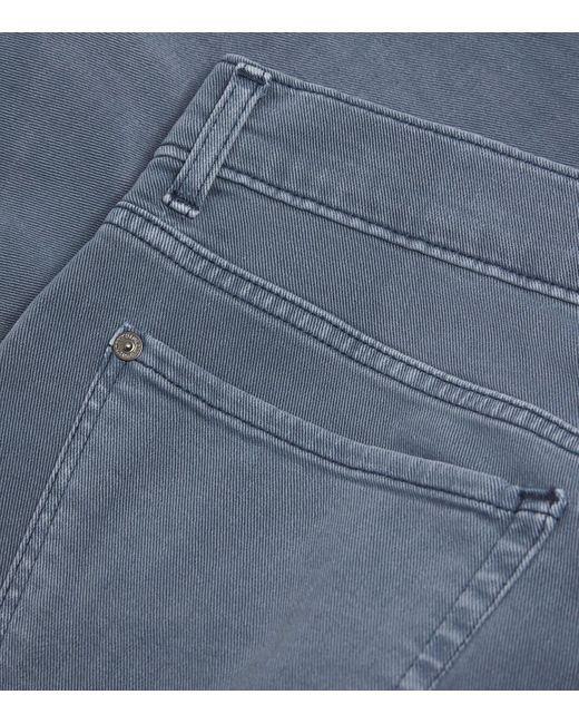 7 For All Mankind Blue Slimmy Tapered Slim Jeans for men