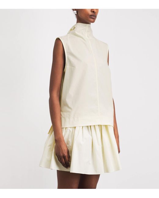 Brandon Maxwell White The Finn Blouse