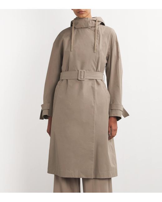 Max Mara Natural Technical-Fabric Gilet Trench Coat