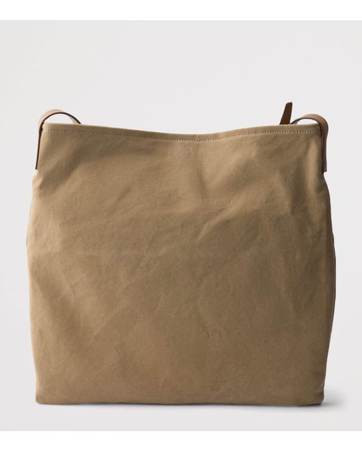Prada Natural Canvas And Leather Route Shoulder Bag for men